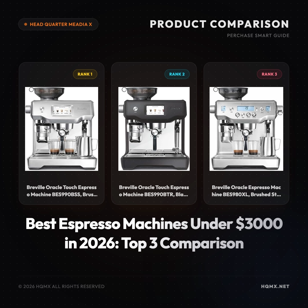 Best Espresso Machines Under $3000 in 2026: Top 3 Comparison