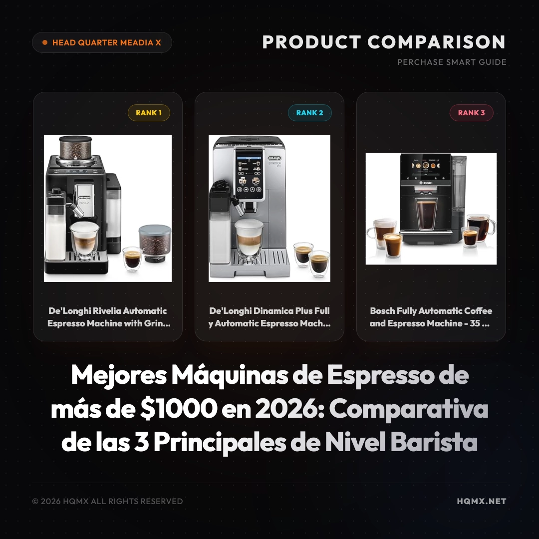 Mejores Máquinas de Espresso de más de $1000 en 2026: Comparativa de las 3 Principales de Nivel Barista