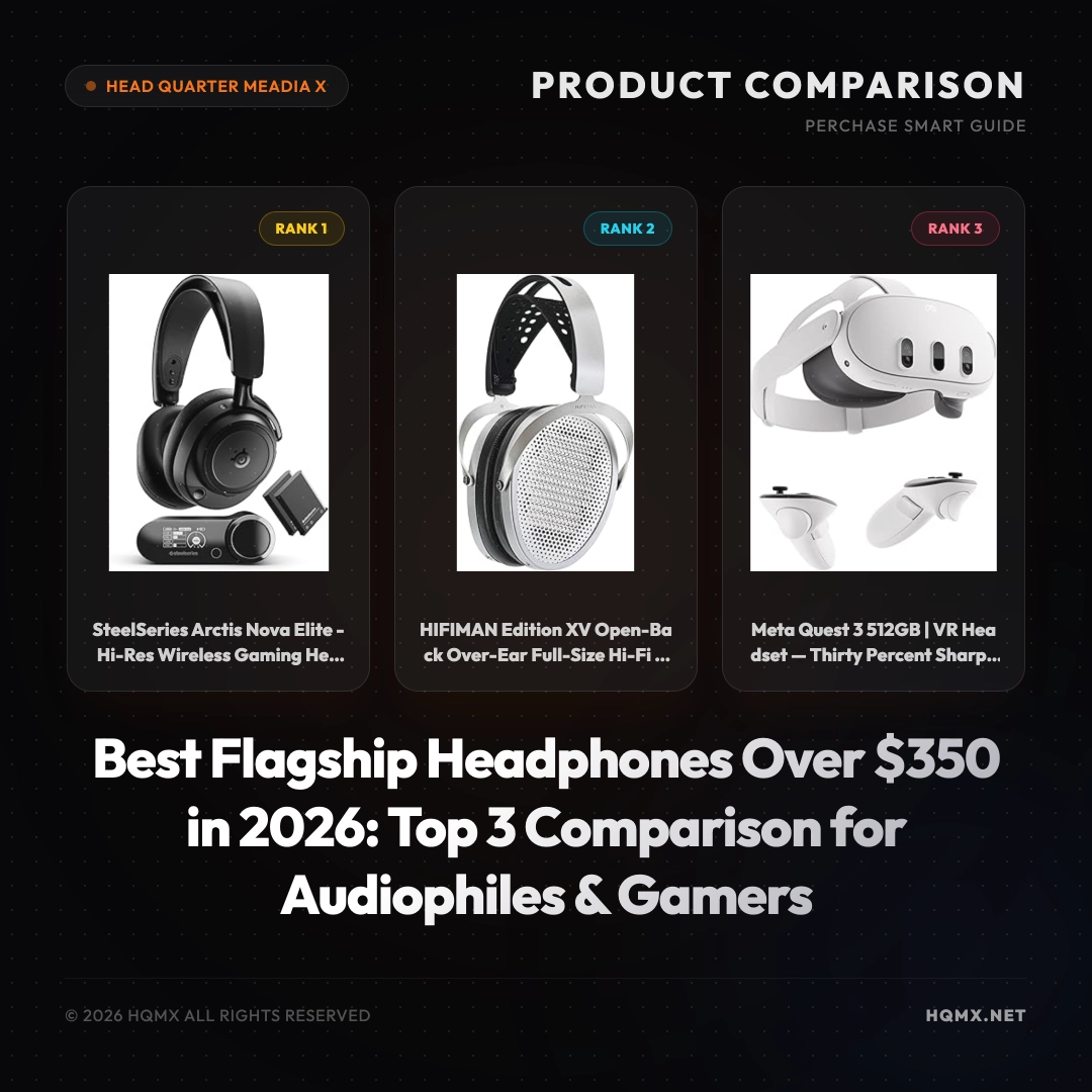 Best Flagship Headphones Over $350 in 2026: Top 3 Comparison for Audiophiles & Gamers