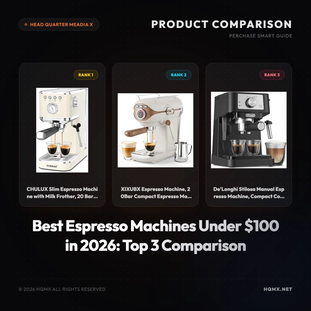 Best Espresso Machines Under $100 in 2026: Top 3 Comparison