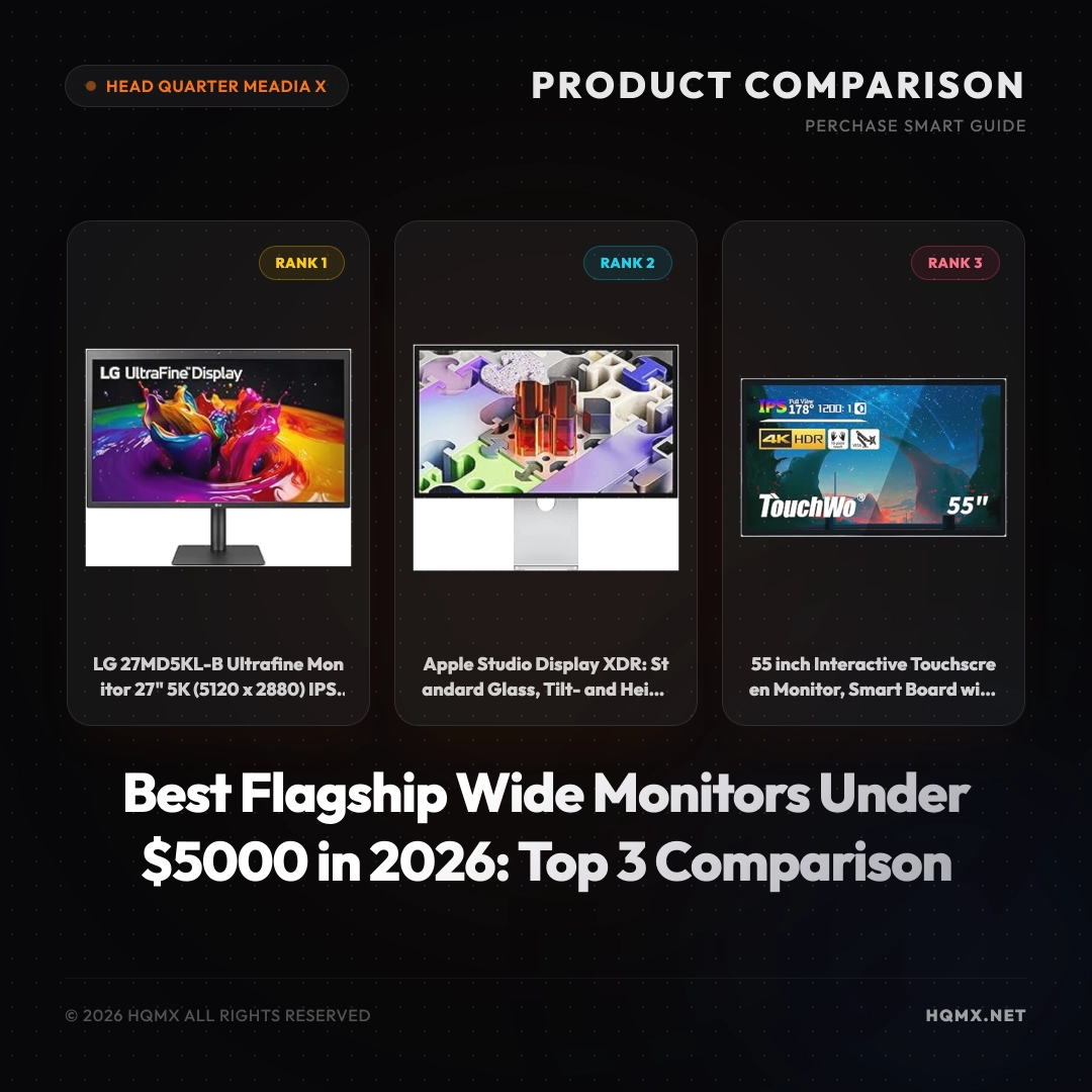 Best Flagship Wide Monitors Under $5000 in 2026: Top 3 Comparison