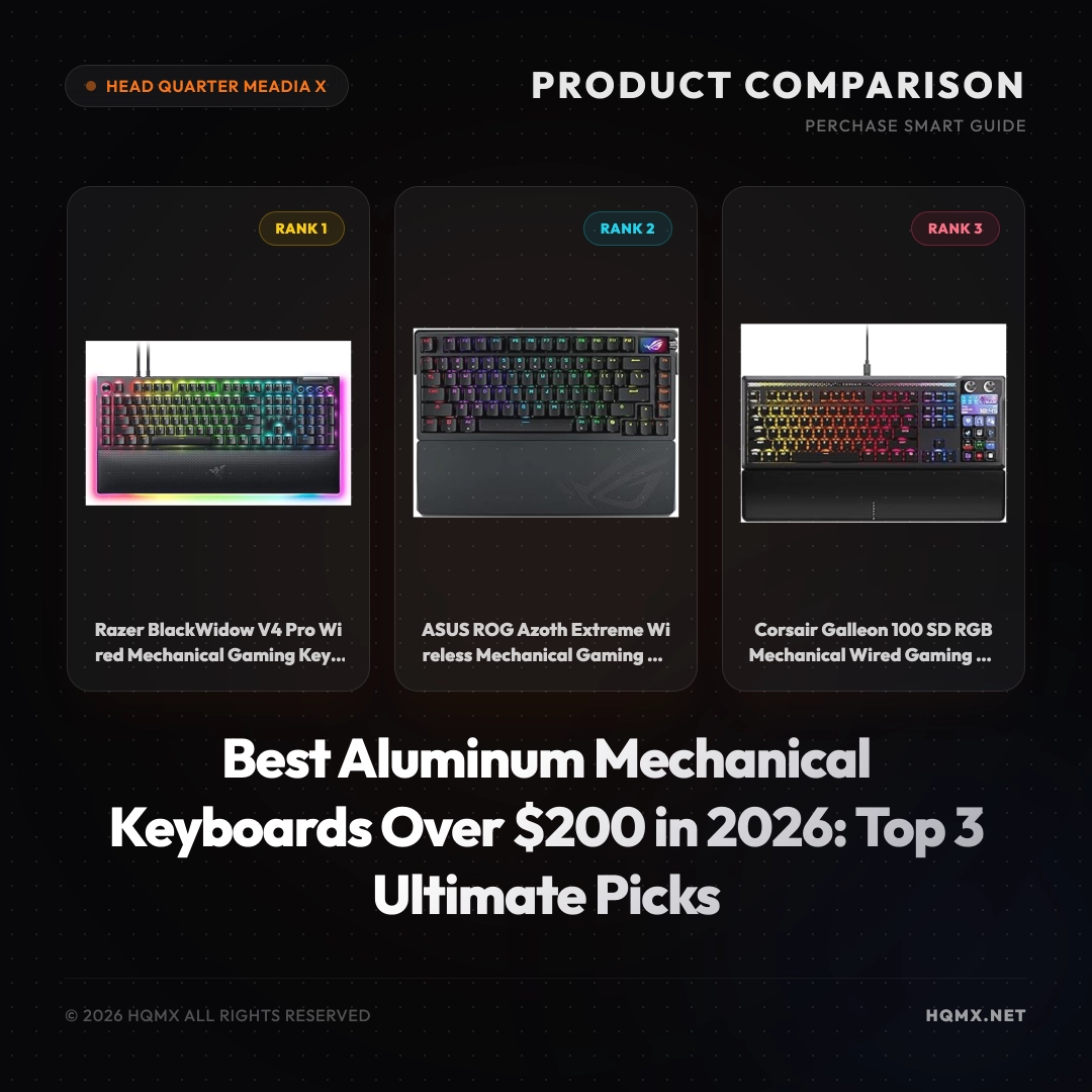 Best Aluminum Mechanical Keyboards Over $200 in 2026: Top 3 Ultimate Picks