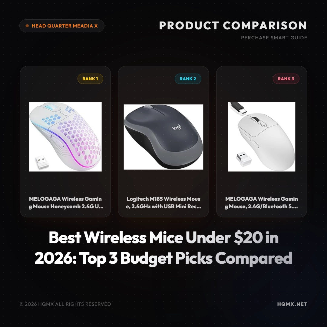 Best Wireless Mice Under $20 in 2026: Top 3 Budget Picks Compared