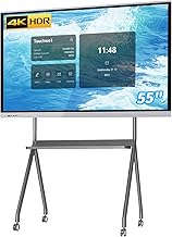 Pantalla Táctil Inteligente de 55", Pizarra Electrónica Interactiva 4K con Sistema Dual, Pantalla de Señalización Digital para Oficina y Aula, Core i7 RAM 8GB+SSD 512GB